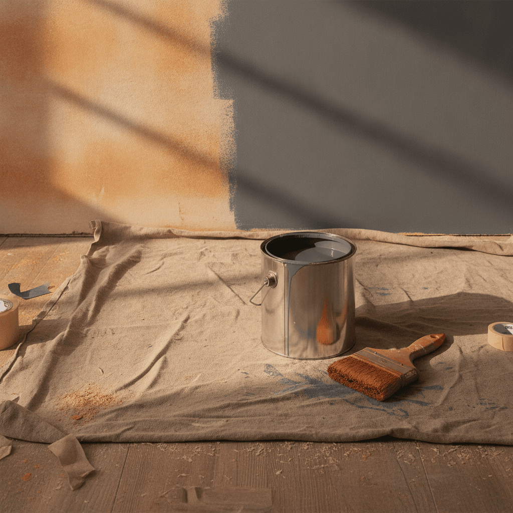 Pintar uma parede interior: o método que evita retoques